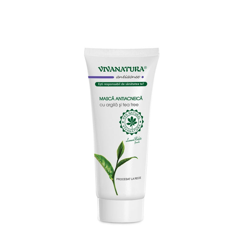 Masca antiacneica cu argila&tea tree 75ml - Vivanatura