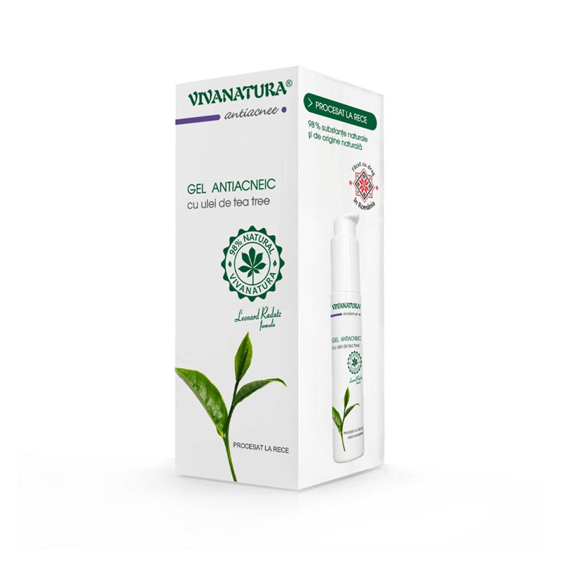 Gel antiacneic cu ulei de tea tree 45ml - Vivanatura