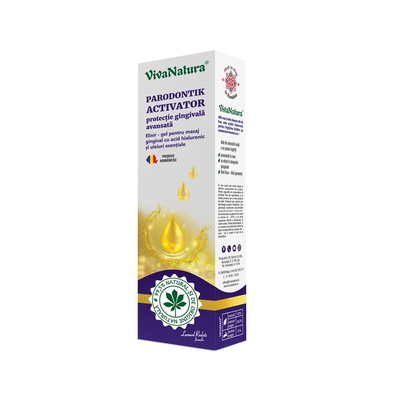 Gel gingival parodontik activator 15ml - Vivanatura