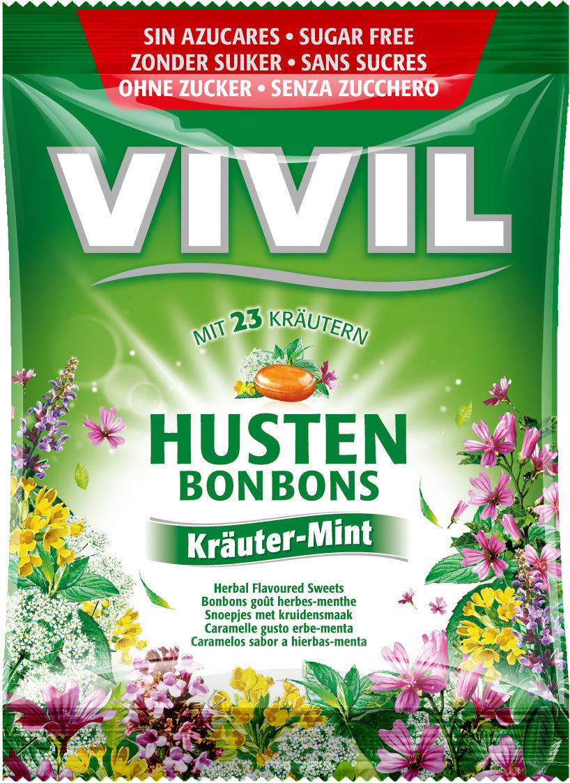 Vivil bomboane plante si menta f.zahar 60gr - Vivil