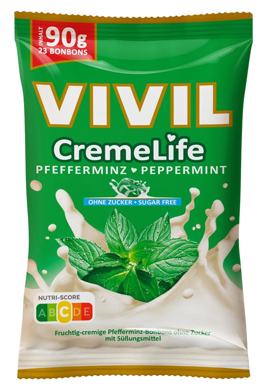 Creme Life menta, fara zahar Vivil, 90 gr-VIVI.00077