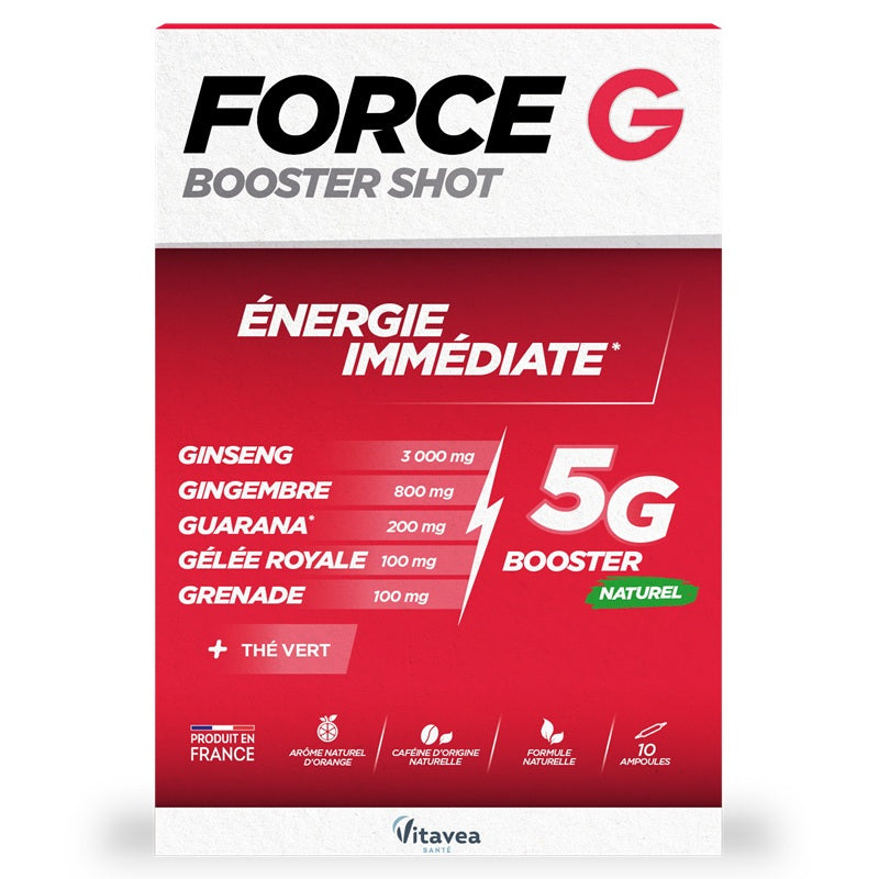 Force g booster shot 10ml*10fiole buvabile - Vitavea