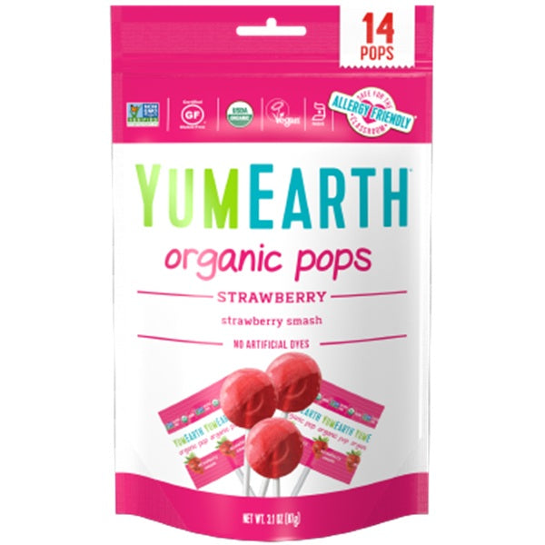 Acadele bio cu capsuni 14buc - Yumearth