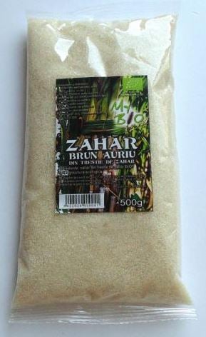 Zahar brun auriu trestie zahar 500gr (bio) - Everbio