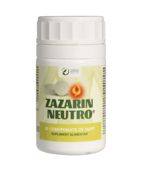 Zazarin neutro zmeura 30cpr masticabile - Adya Green Pharma