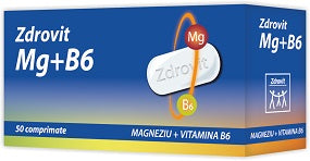 Magneziu + Vitamina B6, 50 comprimate-ZDRO.00059