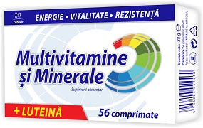 Multivitamine + Minerale + Luteina, 56 comprimate-ZDRO.00322