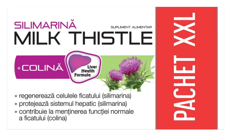Milk Thistle + Colina, 120 cps (pachet)-ZDRO.00484