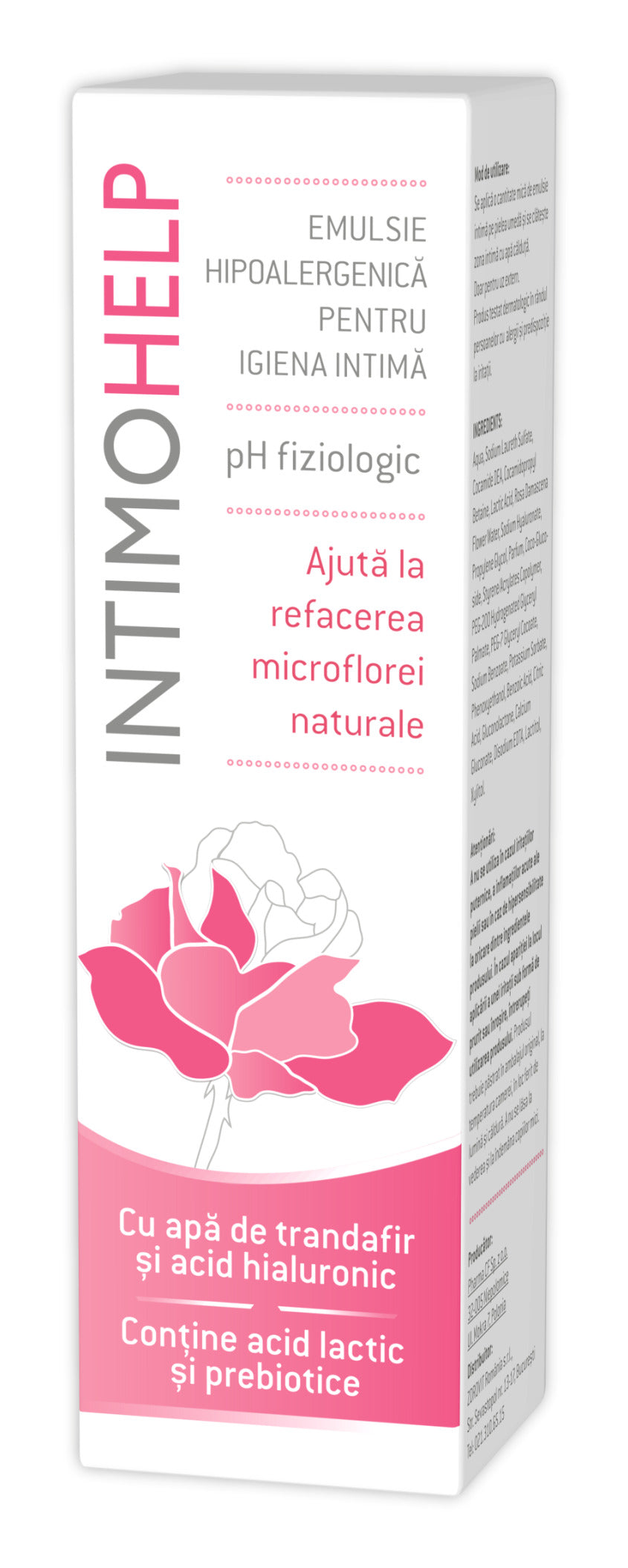 Intimohelp, emulsie hipoalergenica pentru igiena intima, 400 ml-ZDRO.00485