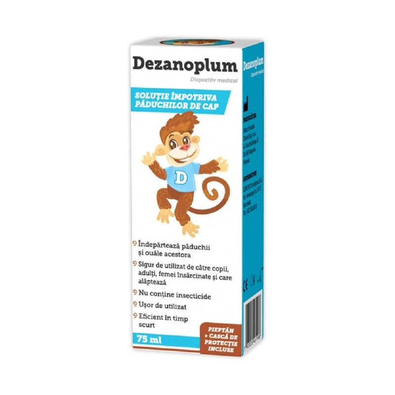 Dezanoplum solutie imp.paduchilor de cap 75ml - Zdrovit