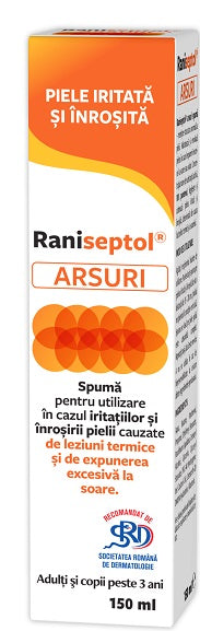 Raniseptol spray arsuri spuma 150ml - Zdrovit