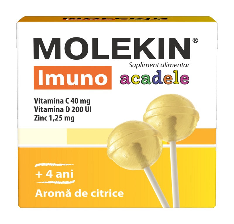 Molekin imuno +4ani aroma citrice 12acadele - Zdrovit