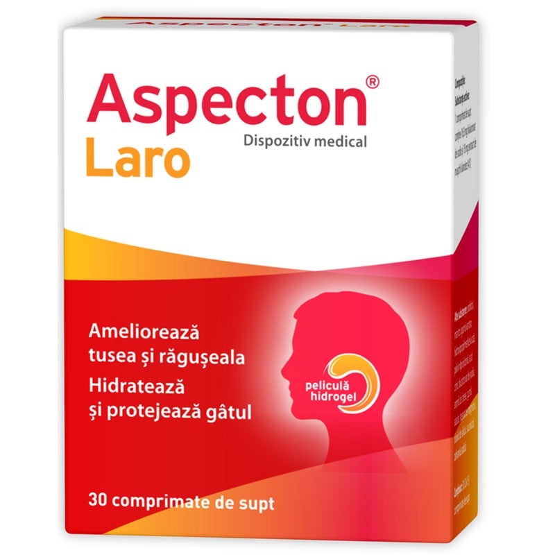 Comprimate de supt pentru Gat Iritat - Aspecton Laro 30 buc - Zdrovit