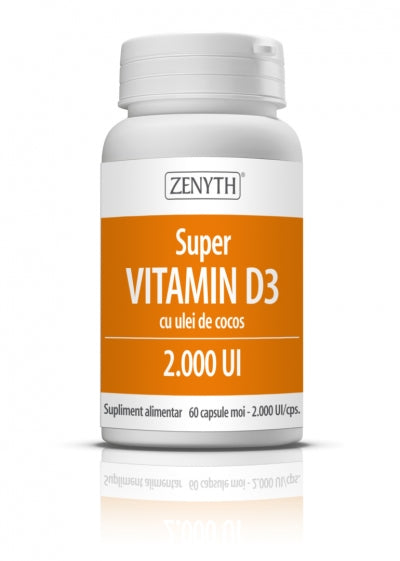 Super Vitamin D3 2000 UI, 60 cps-ZENY.00079
