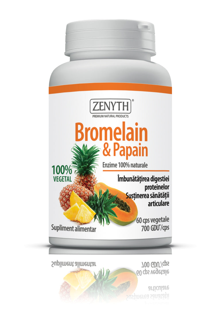 Bromelain & Papain 700 GDU, 60 cps-ZENY.00089