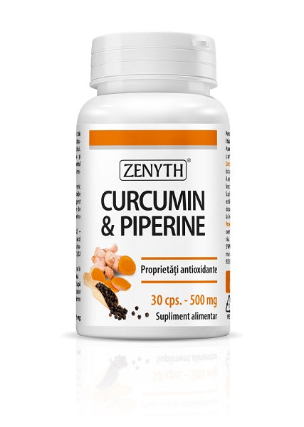 Curcumin&piperine 500mg 30cps - Zenyth Pharmaceuticals