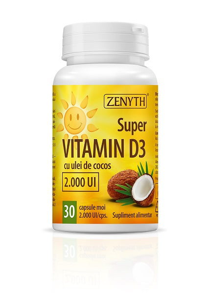 Super Vitamin D3 2000 UI, 30 cps-ZENY.00114