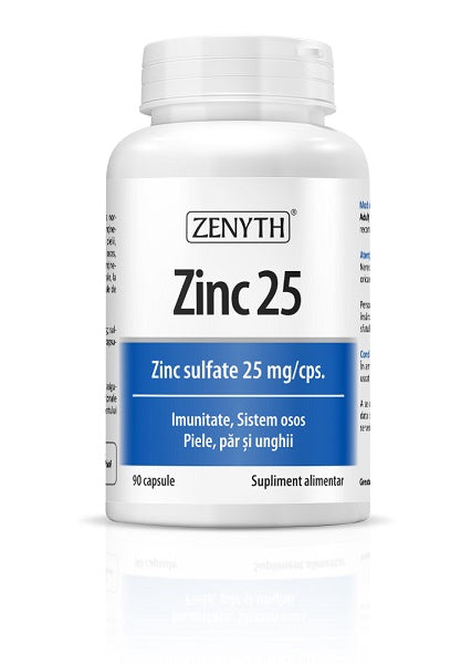 Zinc 25mg 90cps - Zenyth Pharmaceuticals
