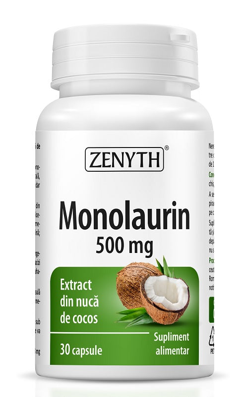 Monolaurin 500mg 30cps - Zenyth Pharmaceuticals