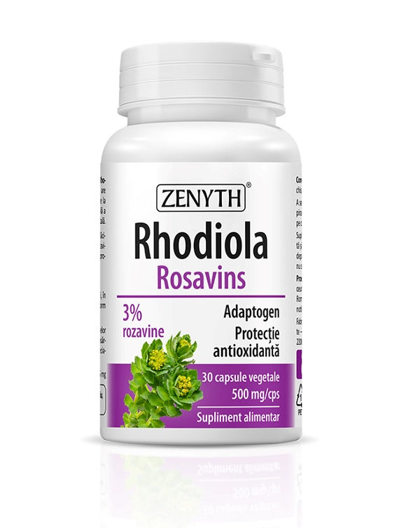 Rhodiola rosavins 500mg 30cps vegetale - Zenyth Pharmaceuticals