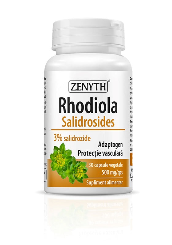 Rhodiola salidrosides 500mg 30capsule vegetale - Zenyth Pharmaceuticals