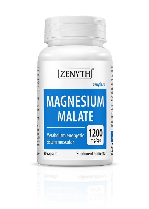 Magnesium malate 1200mg 30cps - Zenyth Pharmaceuticals