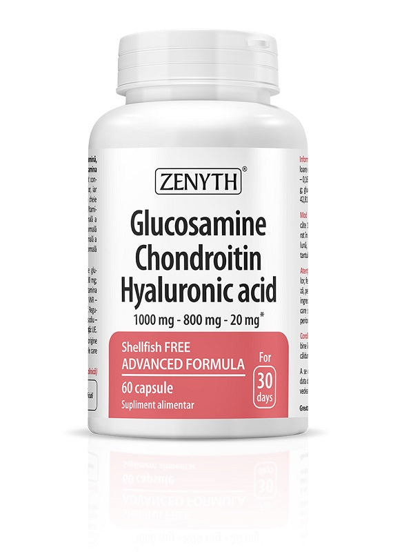 Glucosamine chondroitin hyaluronic acid 60cps - Zenyth Pharmaceuticals