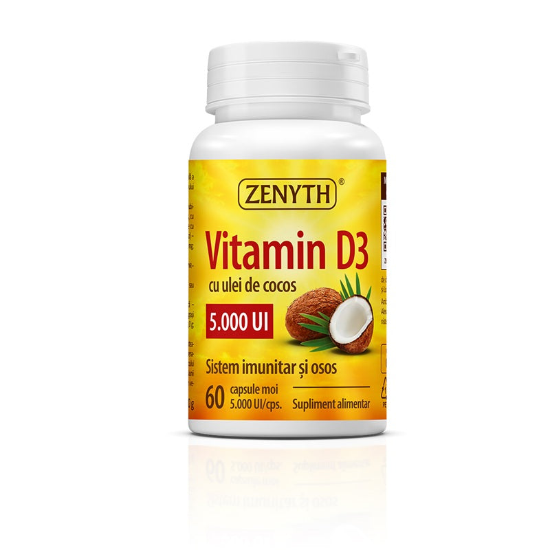 Vitamina d3 5000ui 60cps moi - Zenyth Pharmaceuticals