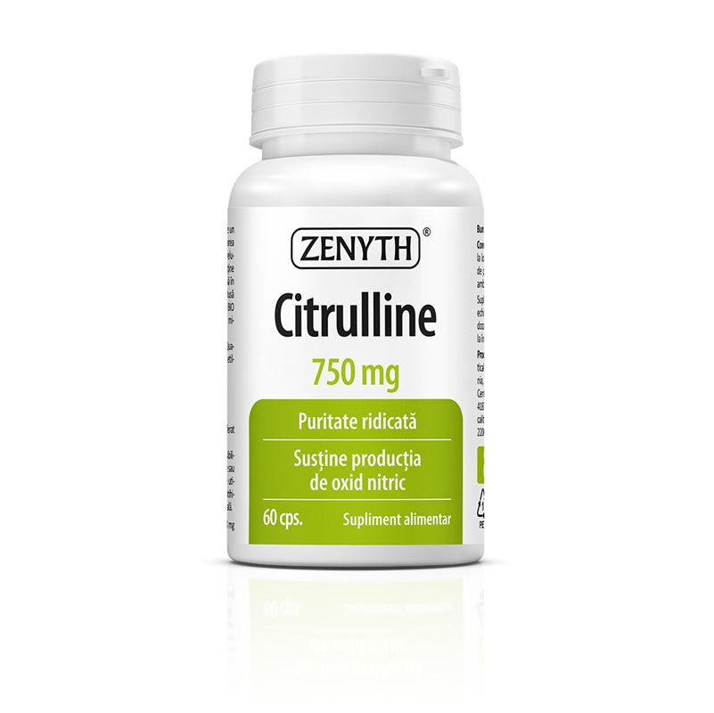 Citrulină 750 mg (60 capsule) – Zenyth - L-citrulină 100%, aminoacid