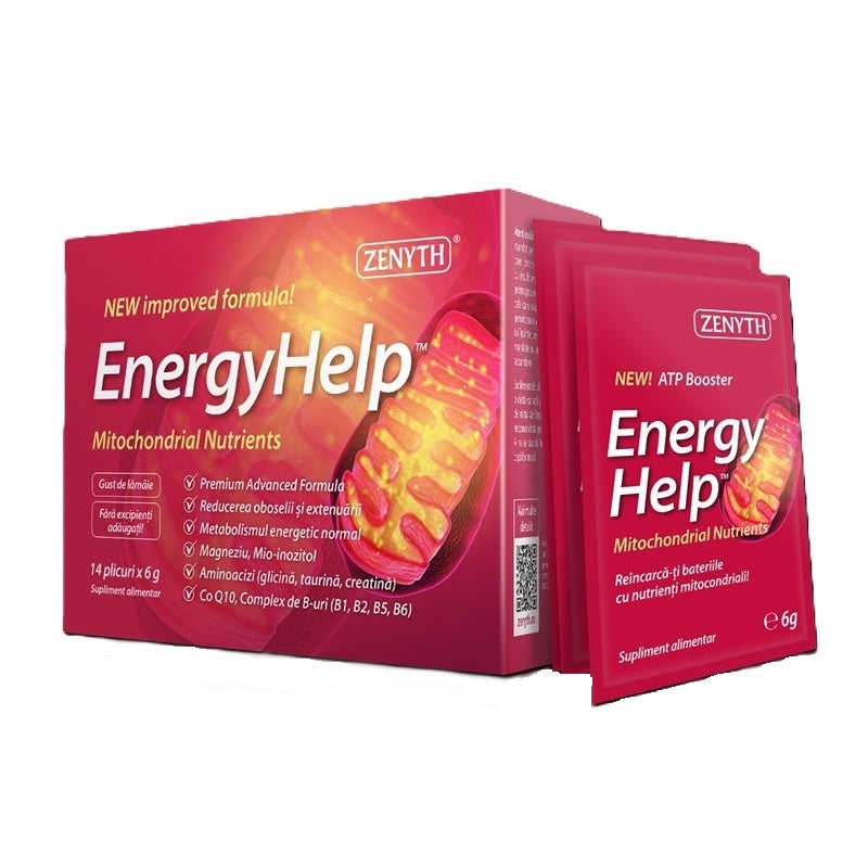 EnergyHelp pentru energie și focus 14 plicuri x 6 g – Zenyth